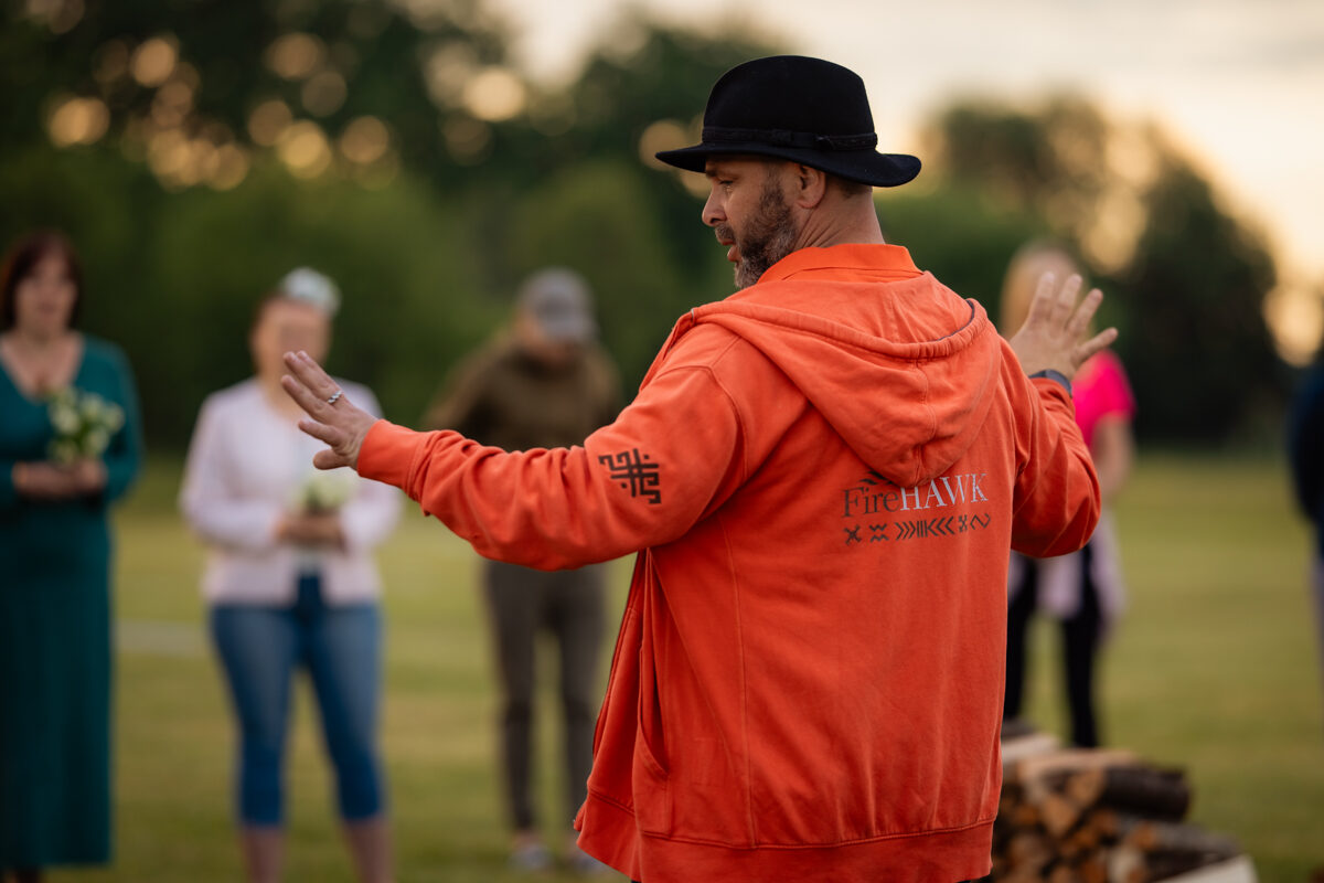 Firewalking instructor